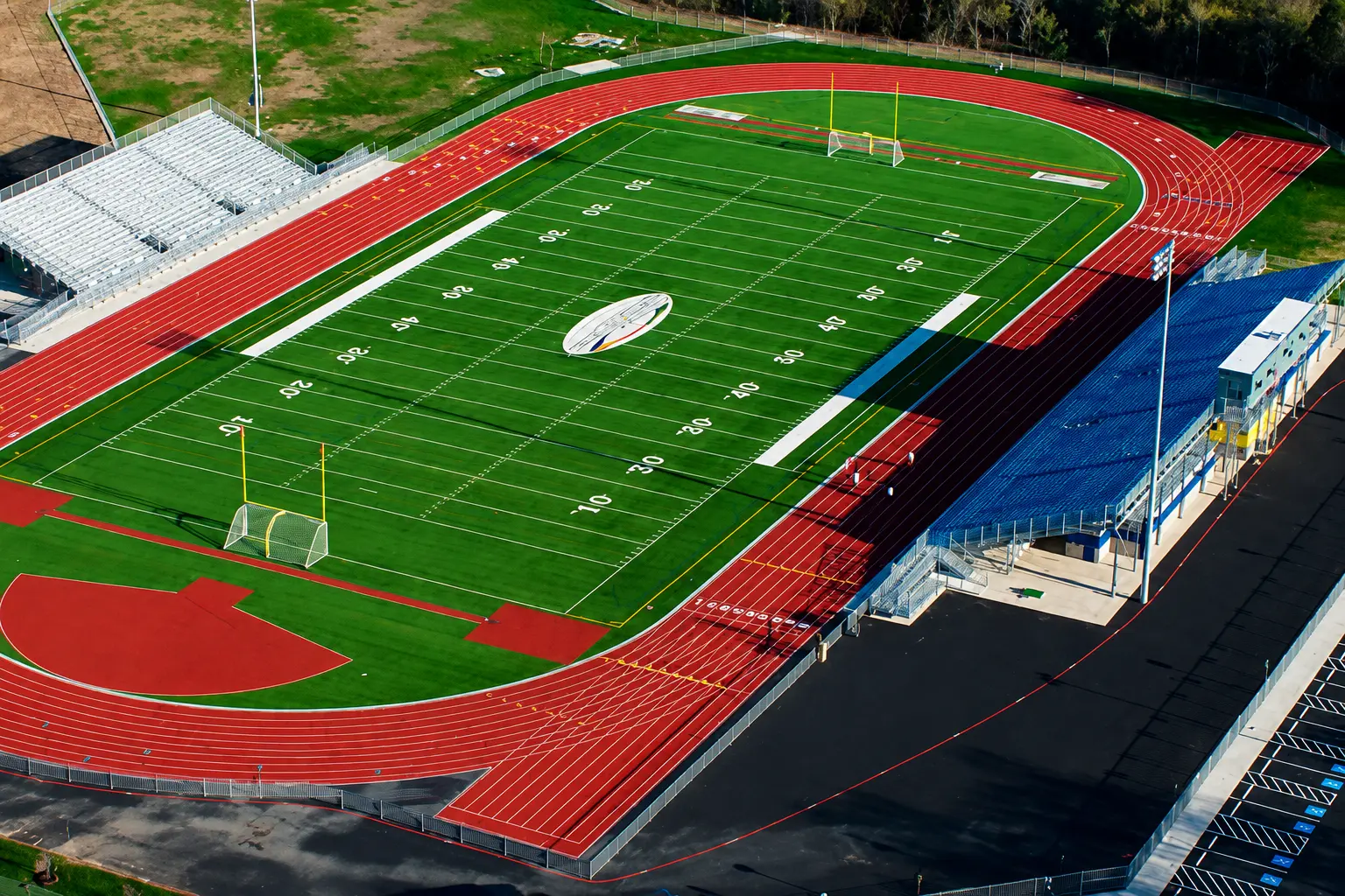 Aerial view of the American Outlaws All-Stars home field at Wheatley Heights Sports Complex